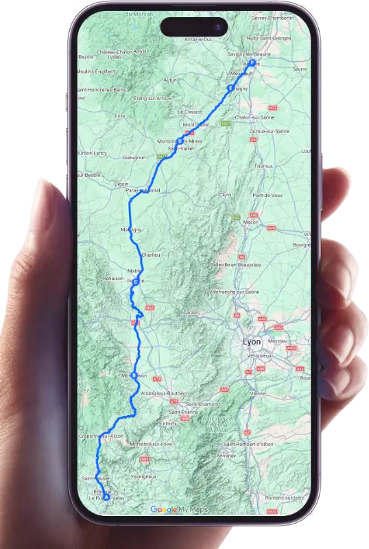 De gps routes op je smartphone maakt Frankrijk Binnendoor nog leuker